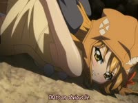 Hentai tentacle monster abusing a little girl